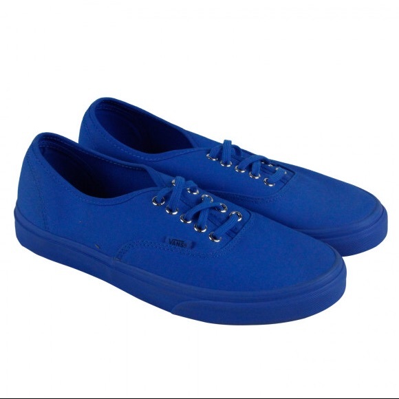 Vans Era Mens Blue Canvas Lace Up Sneaker Shoes - Picture 2 of 7